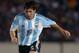 Argentine Lionel Messi (D) vies for the ball with Peruvian Rainer Torres 09 October, 2005 at the Monumental stadium in Buenos Aires, Argentina, during their FIFA World Cup Germany 2006 South American qualifying round match. AFP PHOTO/Juan MABROMATA (Phot