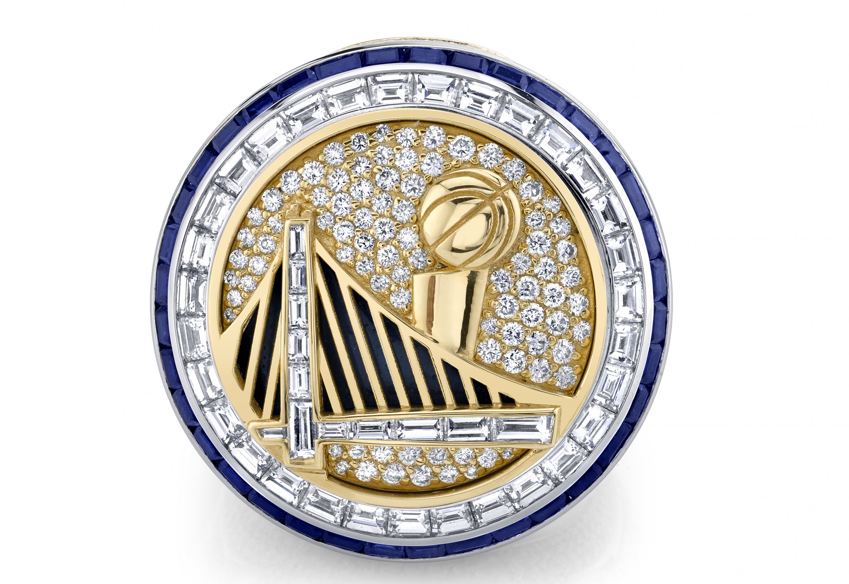 2017 Golden State Warriors NBA Championship Ring. Basketball