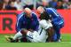 LONDON, ENGLAND - OCTOBER 14: Victor Moses of Chelsea goes down injured during the Premier League match between Crystal Palace and Chelsea at Selhurst Park on October 14, 2017 in London, England. (Photo by Clive Rose/Getty Images)