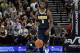 SALT LAKE CITY, UT - OCTOBER 18: Emmanuel Mudiay #0 of the Denver Nuggets brings the ball up court against the Utah Jazz at Vivint Smart Home Arena on October 18, 2017 in Salt Lake City, Utah. NOTE TO USER: User expressly acknowledges and agrees that, by