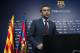 FC Barcelona's president Josep Maria Bartomeu arrives to give a press conference at the Camp Nou stadium in Barcelona on October 2, 2017.
Barcelona president Josep Maria Bartomeu confirmed today two of the club's board members resigned in the wake of his