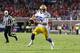 OXFORD, MS - OCTOBER 21: Danny Etling #16 of the LSU Tigers runs with the ball during a game against the Mississippi Rebels at Vaught-Hemingway Stadium on October 21, 2017 in Oxford, Mississippi. (Photo by Jonathan Bachman/Getty Images)