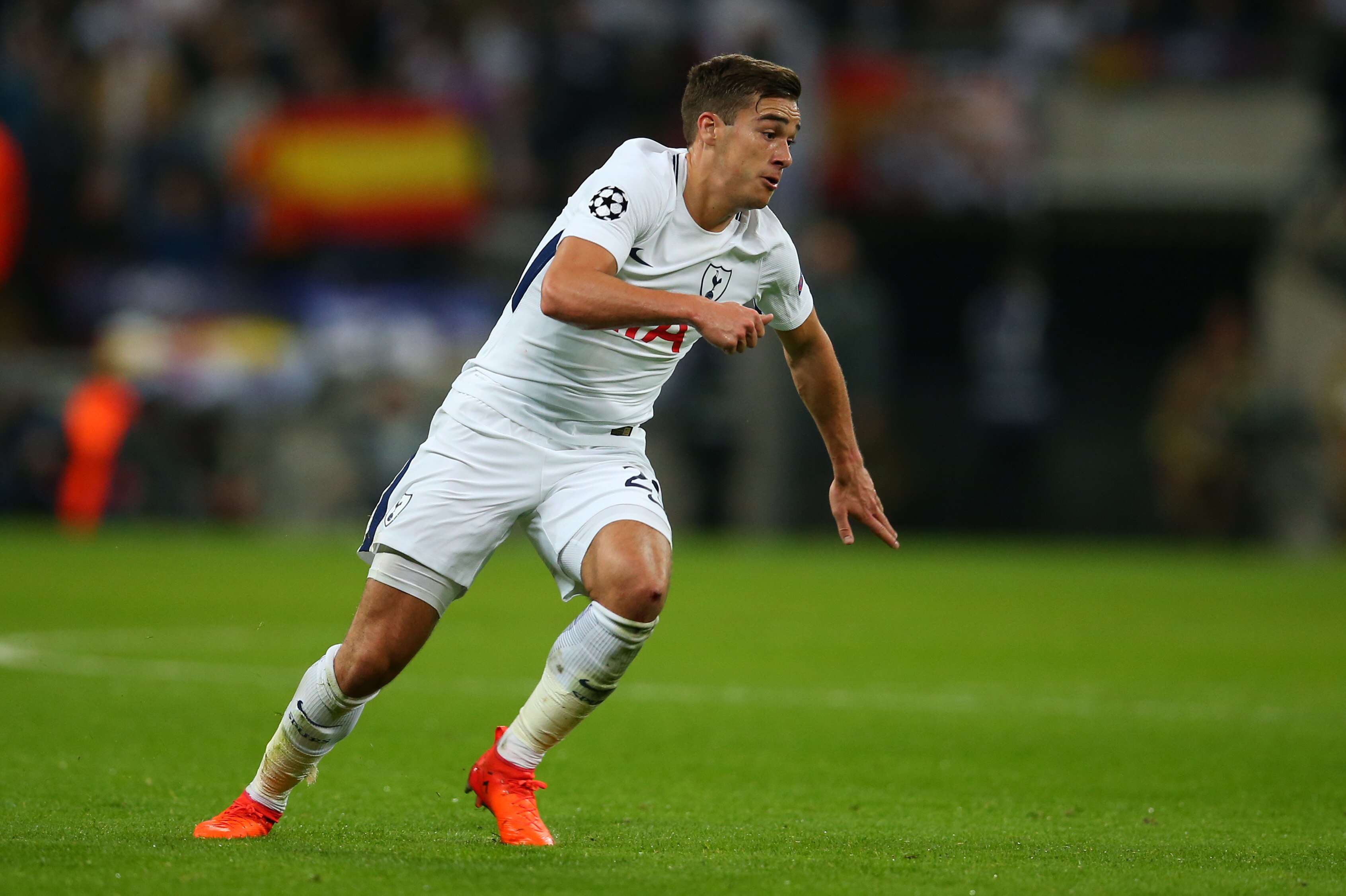 LONDON, ENGLAND - NOVEMBER 01: Harry Winks of Tottenham Hotspur during the UEFA Champions League group H match between Tottenham Hotspur and Real Madrid at Wembley Stadium on November 1, 2017 in London, United Kingdom. (Photo by Catherine Ivill - AMA/Gett