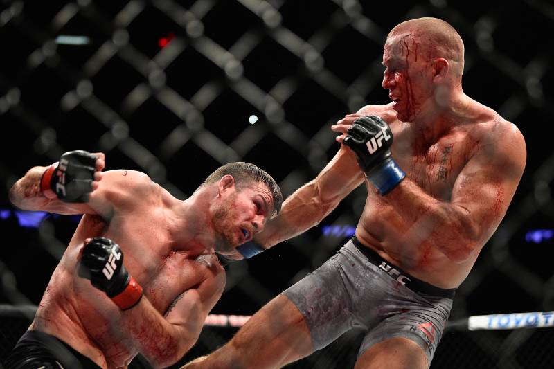 St-Pierre mixed up his attack well against Bisping.