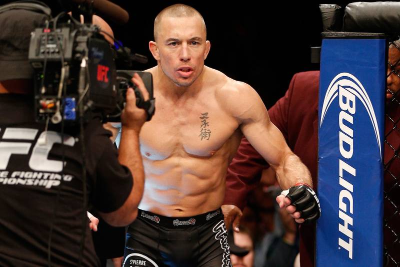 St-Pierre was much, much leaner as a welterweight.