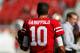 SANTA CLARA, CA - NOVEMBER 05: Jimmy Garoppolo #10 of the San Francisco 49ers warms up prior to their game against the Arizona Cardinals at Levi's Stadium on November 5, 2017 in Santa Clara, California. (Photo by Lachlan Cunningham/Getty Images)