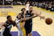 LOS ANGELES, CA - NOVEMBER 5: Brandon Ingram #14 of the Los Angeles Lakers has the ball knocked out of his hands by Dillon Brooks #24 of the Memphis Grizzlies during the first half of the basketball game at Staples Center November 5 2017, in Los Angeles,
