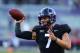 FORT WORTH, TX - NOVEMBER 04: Kenny Hill #7 of the TCU Horned Frogs warms up before the football game against the Texas Longhorns at Amon G. Carter Stadium on November 4, 2017 in Fort Worth, Texas. (Photo by Richard W. Rodriguez/Getty Images)
