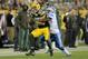 GREEN BAY, WI - NOVEMBER 06: Jordy Nelson #87 of the Green Bay Packers makes a catch while being guarded by Nevin Lawson #24 of the Detroit Lions in the third quarter at Lambeau Field on November 6, 2017 in Green Bay, Wisconsin. (Photo by Stacy Revere/Ge