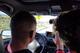 Sanchez and his nephew watch the fights on the road.