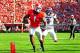 ATHENS, GA - NOVEMBER 4: Sony Michel #1 of the Georgia Bulldogs scores on a first quarter carry against the South Carolina Gamebads at Sanford Stadium on November 4, 2017 in Athens, Georgia. (Photo by Scott Cunningham/Getty Images)