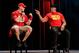 John Cena and Hulk Hogan at a WWE 2K event in 2014.