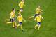 MILAN, ITALY - NOVEMBER 13: Sweden players celebrate after the FIFA 2018 World Cup Qualifier Play-Off: Second Leg between Italy and Sweden at San Siro Stadium on November 13, 2017 in Milan, . (Photo by Dino Panato/Getty Images)