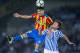 SAN SEBASTIAN, SPAIN - SEPTEMBER 24: Carlos Soler of Valencia CF duels for the ball with Alvaro Odriozola of Real Sociedad during the La Liga match between Real Sociedad de Futbol and Valencia CF at Estadio Anoeta on September 24, 2017 in San Sebastian,