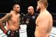 SYDNEY, AUSTRALIA - NOVEMBER 19: (L-R) Fabricio Werdum of Brazil and Marcin Tybura of Poland face off in their heavyweight bout during the UFC Fight Night event inside the Qudos Bank Arena on November 19, 2017 in Sydney, Australia. (Photo by Josh Hedges/