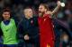ROME, ITALY - NOVEMBER 18: (L-R) Radja Nainggolan of AS Roma, Daniele de Rossi of AS Roma celebrates the victory during the Italian Serie A match between AS Roma v Lazio at the Stadio Olimpico on November 18, 2017 in Rome Italy (Photo by Aaron van Zand