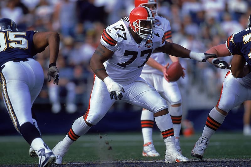 Orlando Brown Sr. crafted a nine-year career in the NFL despite not being drafted.