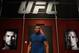 Ngannou on the set of 'The Ultimate Fighter' in Las Vegas.