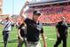 Gundy celebrating one of his many victories