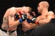 DETROIT, MI - DECEMBER 02: (R-L) Eddie Alvarez punches Justin Gaethje in their lightweight bout during the UFC 218 event inside Little Caesars Arena on December 02, 2017 in Detroit, Michigan. (Photo by Josh Hedges/Zuffa LLC/Zuffa LLC via Getty Images)