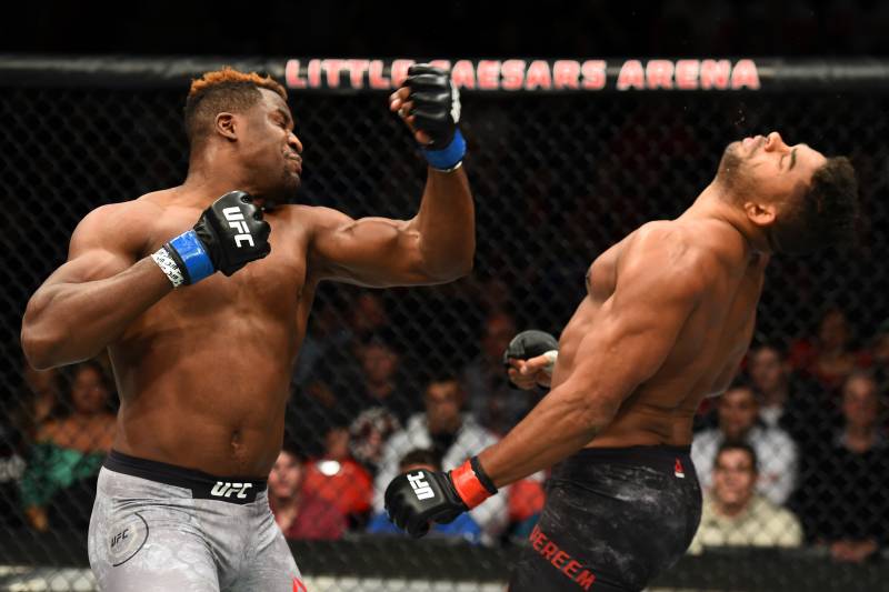 Francis Ngannou's one-punch KO of Alistair Overeem.
