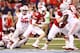 INDIANAPOLIS, IN - DECEMBER 02: Alex Hornibrook #12 of the Wisconsin Badgers runs with the ball against the Ohio State Buckeyes in the Big Ten Championship at Lucas Oil Stadium on December 2, 2017 in Indianapolis, Indiana. (Photo by Andy Lyons/Getty Ima