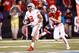 INDIANAPOLIS, IN - DECEMBER 02: J.K. Dobbins #2 of the Ohio State Buckeyes runs with the ball against the Wisconsin Badgers in the Big Ten Championship at Lucas Oil Stadium on December 2, 2017 in Indianapolis, Indiana. Ohio State won 27-21. (Photo by A