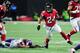 ATLANTA, GA - DECEMBER 03: Devonta Freeman #24 of the Atlanta Falcons runs the ball during the second half against the Minnesota Vikings at Mercedes-Benz Stadium on December 3, 2017 in Atlanta, Georgia. (Photo by Scott Cunningham/Getty Images)