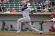 MESA, AZ - NOVEMBER 07: Max Pentecost #7 of Peoria Javelinas (TOR) in action against the Mesa Solar Sox in the Arizona Fall League game at Sloan Park on November 11, 2017 in Mesa, Arizona. (Photo by Jennifer Stewart/Getty Images)