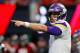 ATLANTA, GA - DECEMBER 03: Case Keenum #7 of the Minnesota Vikings signals for a first down during the first half against the Atlanta Falcons at Mercedes-Benz Stadium on December 3, 2017 in Atlanta, Georgia. (Photo by Kevin C. Cox/Getty Images)