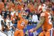 CHARLOTTE, NC - DECEMBER 02: Kelly Bryant #2 of the Clemson Tigers throws a pass against the Miami Hurricanes during the ACC Football Championship at Bank of America Stadium on December 2, 2017 in Charlotte, North Carolina. (Photo by Mike Comer/Getty Im