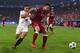 SEVILLE, SPAIN - NOVEMBER 21: Ganso of Sevilla and Dejan Lovren of Liverpool battle for possession during the UEFA Champions League group E match between Sevilla FC and Liverpool FC at Estadio Ramon Sanchez Pizjuan on November 21, 2017 in Seville, Spain.