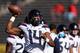 TEMPE, AZ - NOVEMBER 25: Quarterback Khalil Tate #14 of the Arizona Wildcats warms up before the college football game against the Arizona State Sun Devils at Sun Devil Stadium on November 25, 2017 in Tempe, Arizona. (Photo by Christian Petersen/Getty I
