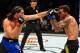 Ortega lands a left on Renato Moicano.