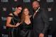 Stephanie McMahon, Ronda Rousey and Triple H at the Mae Young Classic tournament.