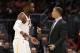 CLEVELAND, OH - NOVEMBER 07: Head coach Tyronn Lue of the Cleveland Cavaliers talks to Dwyane Wade #9 while playing the Milwaukee Bucks at Quicken Loans Arena on November 7, 2017 in Cleveland, Ohio. Cleveland won the game 124-119. NOTE TO USER: User expr