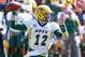 IOWA CITY, IOWA- SEPTEMBER 17: Quarterback Easton Stick #12 of the North Dakota State Bison drops back for a pass in the second quarter against the Iowa Hawkeyes, on September 17, 2016 at Kinnick Stadium in Iowa City, Iowa. (Photo by Matthew Holst/Getty