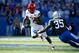 LEXINGTON, KY - NOVEMBER 25: Lamar Jackson #8 of the Louisville Cardinals runs with the ball against the Kentucky Wildcats during the game at Commonwealth Stadium on November 25, 2017 in Lexington, Kentucky. (Photo by Andy Lyons/Getty Images)