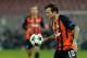Shakhtar Donetsk's Brazilian midfielder Bernard controls the ball during the UEFA Champions League Group F football match Napoli vs Shakhtar Donetsk on November 21, 2017 at the San Paolo stadium in Naples. / AFP PHOTO / Carlo Hermann (Photo credit