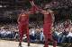 CLEVELAND, OH - OCTOBER 24: Dwyane Wade #9 of the Cleveland Cavaliers and LeBron James #23 of the Cleveland Cavaliers high five during the game against the Chicago Bulls on October 24, 2017 at Quicken Loans Arena in Cleveland, Ohio. NOTE TO USER: User e