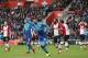 Arsenal's French striker Olivier Giroud celebrates scoring the team's first goal during the English Premier League football match between Southampton and Arsenal at St Mary's Stadium in Southampton, southern England on December 10, 2017. / AFP PHOTO / Adr