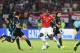 Manchester United's French midfielder Paul Pogba (2nd-R) drives the ball during the UEFA Super Cup football match between Real Madrid and Manchester United on August 8, 2017, at the Philip II Arena in Skopje. / AFP PHOTO / Robert ATANASOVSKI (Photo