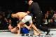 Santiago Ponzinibbio (top) knocks out Gunnar Nelson.