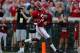 TUSCALOOSA, AL - SEPTEMBER 16: Calvin Ridley #3 of the Alabama Crimson Tide rushes in for a touchdown against the Colorado State Rams at Bryant-Denny Stadium on September 16, 2017 in Tuscaloosa, Alabama. (Photo by Kevin C. Cox/Getty Images)