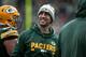 GREEN BAY, WI - DECEMBER 03: Aaron Rodgers #12 of the Green Bay Packers looks on in the second quarter against the Tampa Bay Buccaneers at Lambeau Field on December 3, 2017 in Green Bay, Wisconsin. (Photo by Dylan Buell/Getty Images)