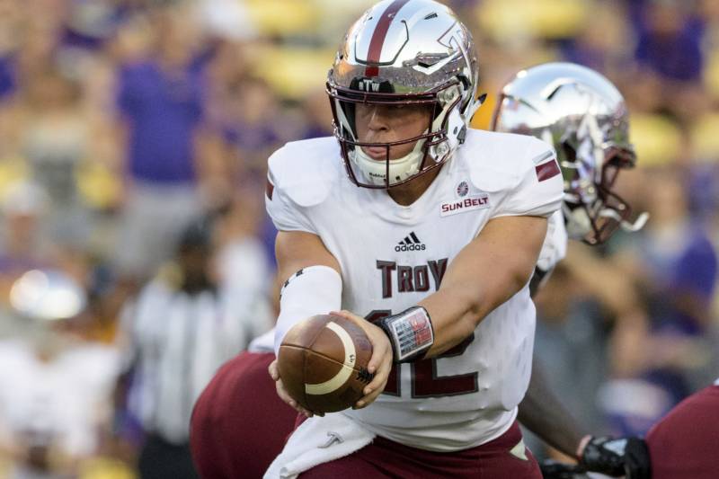 Troy quarterback Brandon Silvers