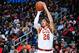 ATLANTA, GA - NOVEMBER 30: Kyle Korver #26 of the Cleveland Cavaliers shoots the ball against the Atlanta Hawks on November 30, 2017 at Philips Arena in Atlanta, Georgia. NOTE TO USER: User expressly acknowledges and agrees that, by downloading and/or u