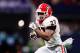 ATLANTA, GA - DECEMBER 02: Nick Chubb #27 of the Georgia Bulldogs runs the ball during the first half against the Auburn Tigers in the SEC Championship at Mercedes-Benz Stadium on December 2, 2017 in Atlanta, Georgia. (Photo by Jamie Squire/Getty Images)