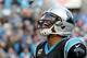 CHARLOTTE, NC - DECEMBER 24: Cam Newton #1 of the Carolina Panthers reacts after scoring the game winning touchdown against the Tampa Bay Buccaneers in the fourth quarter during their game at Bank of America Stadium on December 24, 2017 in Charlotte, Nor