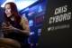 BRASILIA, BRAZIL - SEPTEMBER 22: Catchweight contender Cris Cyborg Justino of Brazil speaks to the media during Ultimate Media Day at Windsor Brasilia Hotel on September 22, 2016 in Brasilia, Brazil. (Photo by Buda Mendes/Zuffa LLC/Zuffa LLC via Getty Ima